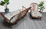 RESTORED Mid Century Modern Elm Armchair by Ercol, fleur-de-lis 10