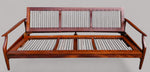 REFINISHED Mid Century Modern Solid Teak Sofa - Bed, no cushions 3