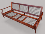 REFINISHED Mid Century Modern Solid Teak Sofa - Bed, no cushions 6