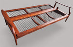 REFINISHED Mid Century Modern Solid Teak Sofa - Bed, no cushions 9