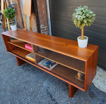 REFINISHED Mid Century Modern Teak Bookcase Display TV Media Console 5 ft 13