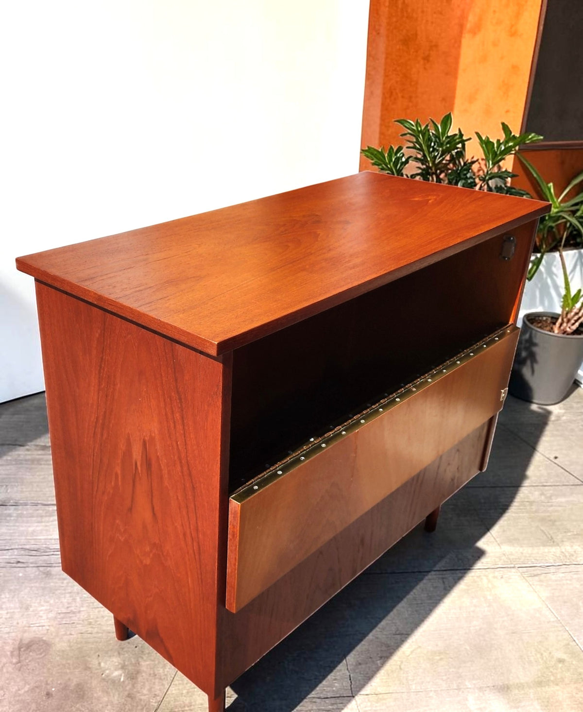 REFINISHED Mid Century Modern Teak Blanket Chest 36.5