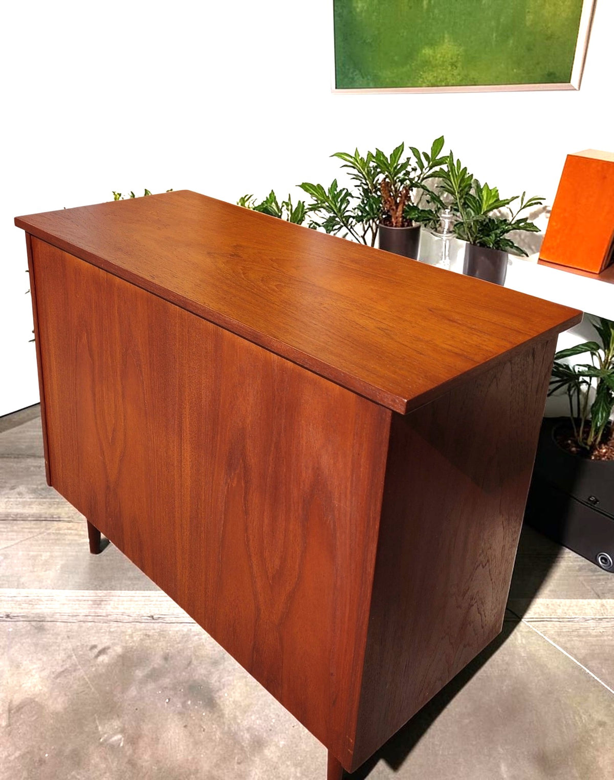 REFINISHED Mid Century Modern Teak Blanket Chest 36.5