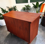 REFINISHED Mid Century Modern Teak Blanket Chest 36.5