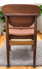 REFINISHED REUPHOLSTERED Finn Juhl for J.Stuart MCM Shield Back Chair in Leather 6