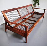 Deposit for REFINISHED Mid Century Modern Solid Walnut Sofa - Bed will get NEW CUSHIONS 1