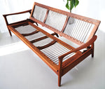 Deposit for REFINISHED Mid Century Modern Solid Walnut Sofa - Bed will get NEW CUSHIONS 6