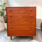REFINISHED Mid Century Modern Teak Dresser & Tallboy 4