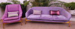 REFINISHED Scandinavian Mid Century Modern Egg Pod Space Age Sofa, Overman style 3