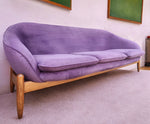 REFINISHED Scandinavian Mid Century Modern Egg Pod Space Age Sofa, Overman style 5