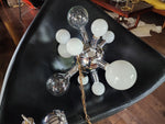 Mid Century Modern Chrome and Glass Sputnik Ceiling Chandelier with 12 lights, Space Age 5
