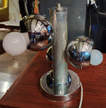 Mid Century Modern Chrome & Glass 3 Eyeballs Table Lamp 3