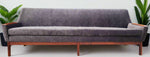 REFINISHED REUPHOLSTERED Danish MCM Teak Sofa 4-Seater, Performance Easy Care 3