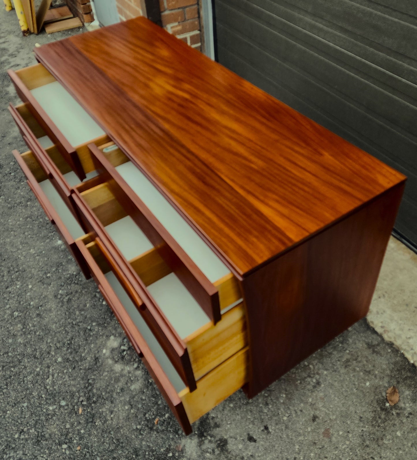 REFINISHED Mid Century Modern SOLID TEAK Afromosia Dresser by Imperial