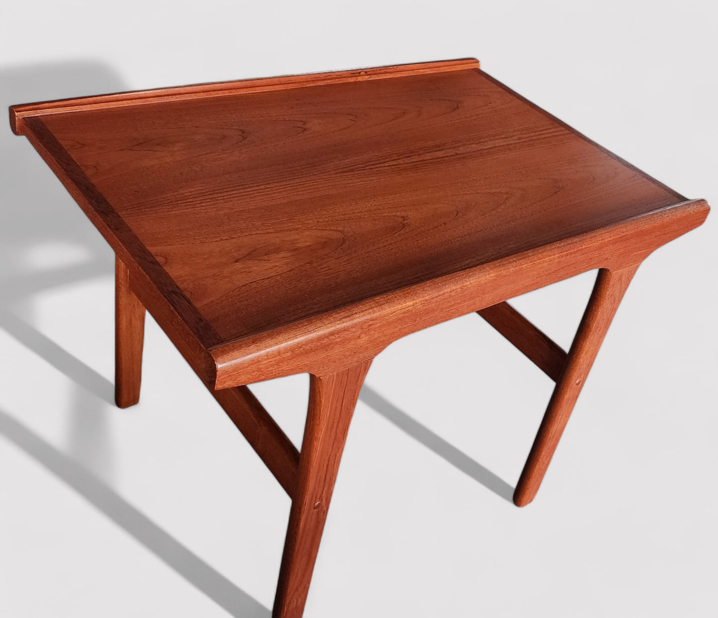 REFINISHED Mid Century Modern Teak Accent Table