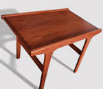 REFINISHED Mid Century Modern Teak Accent Table 1