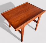 REFINISHED Mid Century Modern Teak Accent Table 4