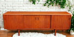 REFINISHED Mid Century Modern Teak Sideboard Credenza 7 ft 1