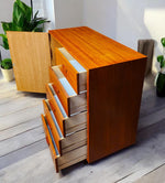 REFINISHED Mid Century Modern Teak Dresser Tallboy 4