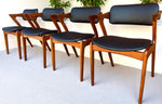 4 REFINISHED REUPHOLSTERED Danish Mid Century Modern Teak Z Armchairs 3
