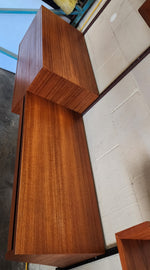 RESTORED Mid Century Modern Teak Modular Wall Unit by REFF 8