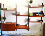 RESTORED Mid Century Modern Teak Modular Wall Unit by REFF 11