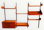 RESTORED Mid Century Modern Teak Modular Wall Unit by REFF 5