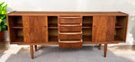 REFINISHED Mid Century Modern Teak Sideboard Narrow 74