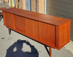 REFINISHED Mid Century Modern Teak Sideboard 7 ft 10
