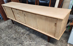 REFINISHED Mid Century Modern Teak Sideboard 7 ft 11