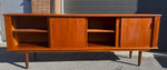 REFINISHED Mid Century Modern Teak Sideboard 7 ft 6
