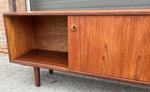 REFINISHED Mid Century Teak Sideboard Credenza Buffet Narrow 72