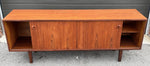 REFINISHED Mid Century Teak Sideboard Credenza Buffet Narrow 72