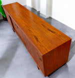 REFINISHED Mid Century Modern Teak Sideboard Credenza 7 ft 6