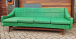 Will be REFINISHED & REUPHOLSTERED Teak Mid Century Modern Sofa-Bed 2