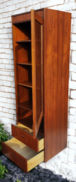 RESTORED Mid Century Modern Teak Tall Cabinet by G Plan with Lighting 6