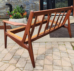 Choose Fabric! REFINISHED Danish MCM Teak Two-Seater Sofa by Arne Vodder for Vamo 1