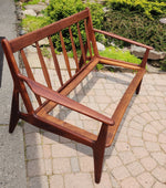 Choose Fabric! REFINISHED Danish MCM Teak Two-Seater Sofa by Arne Vodder for Vamo 4