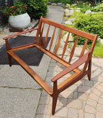 Choose Fabric! REFINISHED Danish MCM Teak Two-Seater Sofa by Arne Vodder for Vamo 6