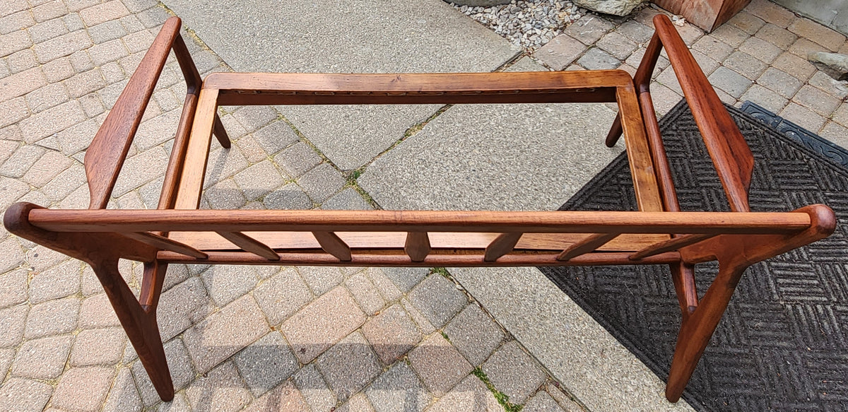 Choose Fabric! REFINISHED Danish MCM Teak Two-Seater Sofa by Arne Vodder for Vamo