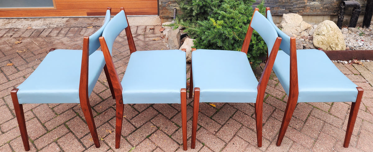 4 RESTORED Mid Century Modern Walnut Dining Chair