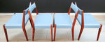 4 RESTORED Mid Century Modern Walnut Dining Chair 11