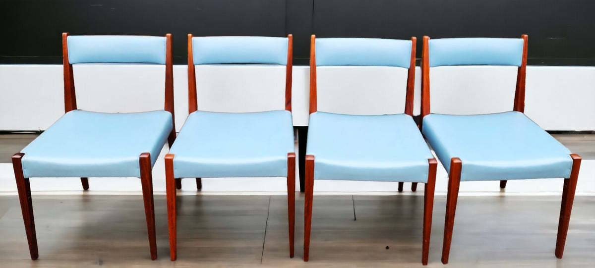 4 RESTORED Mid Century Modern Walnut Dining Chair