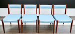 4 RESTORED Mid Century Modern Walnut Dining Chair 2
