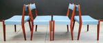 4 RESTORED Mid Century Modern Walnut Dining Chair 3