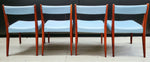 4 RESTORED Mid Century Modern Walnut Dining Chair 4