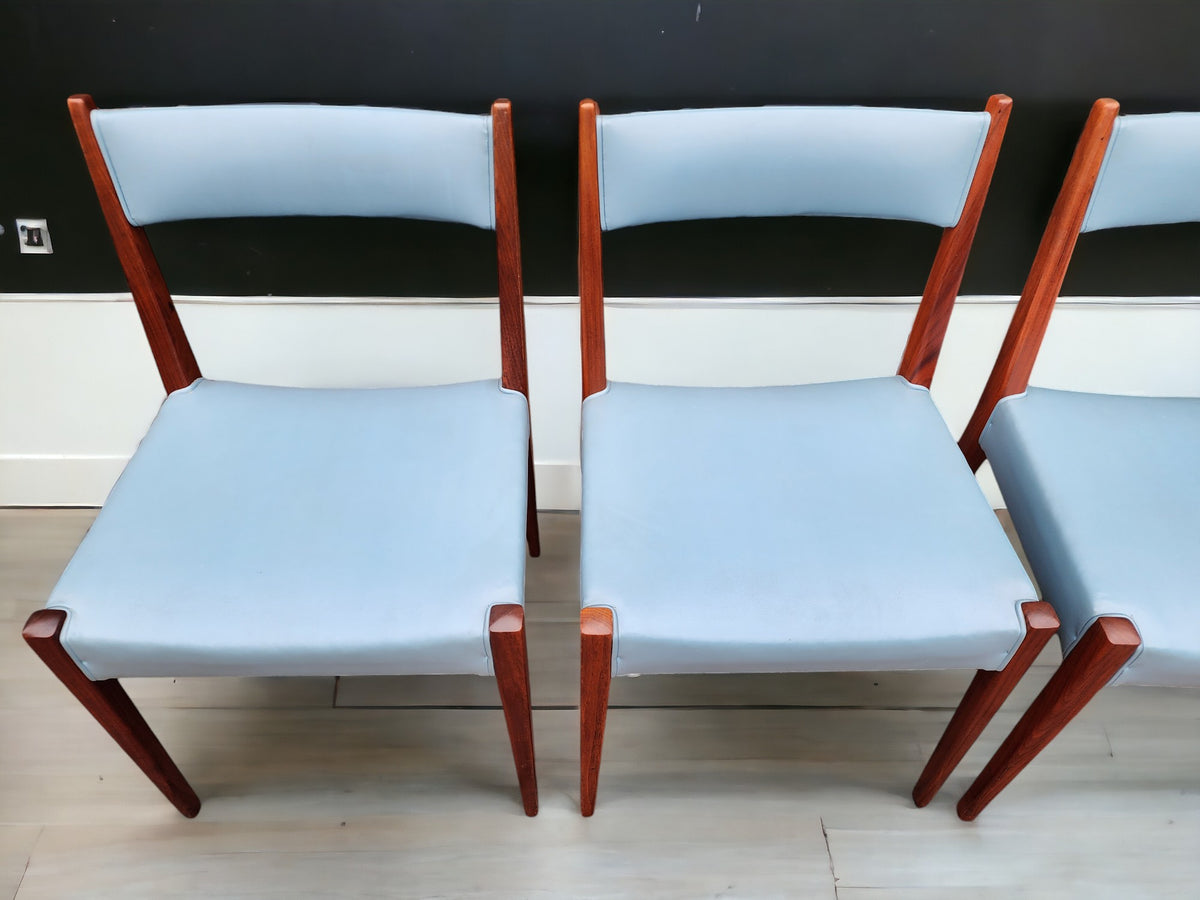 4 RESTORED Mid Century Modern Walnut Dining Chair