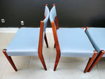 4 RESTORED Mid Century Modern Walnut Dining Chair 8