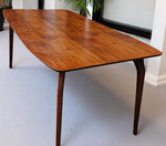 REFINISHED MCM Walnut Table w 1 Leaf-part of the set 3