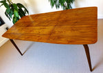 REFINISHED MCM Walnut Table w 1 Leaf-part of the set 4
